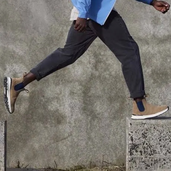 NEW🌺BLUNDSTONE 2146 CHELSEA SUEDE‎ SNEAKER BOOTS TAN NAVY BLUE women’s 8 EU 38 - Picture 9 of 15